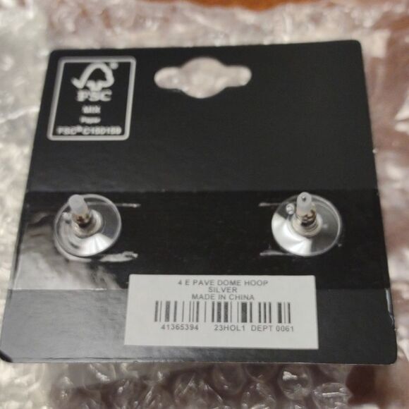 Torrid Pave Dome Earrings - New - Picture 4 of 4